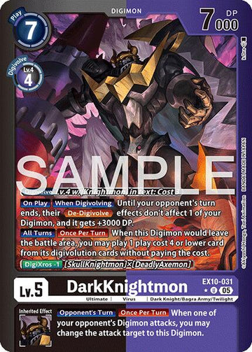 DarkKnightmon (Limited Foil) [EX10-031] [Sinister Order] Foil