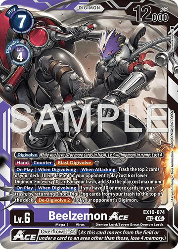 Beelzemon ACE [EX10-074] [Sinister Order] Foil