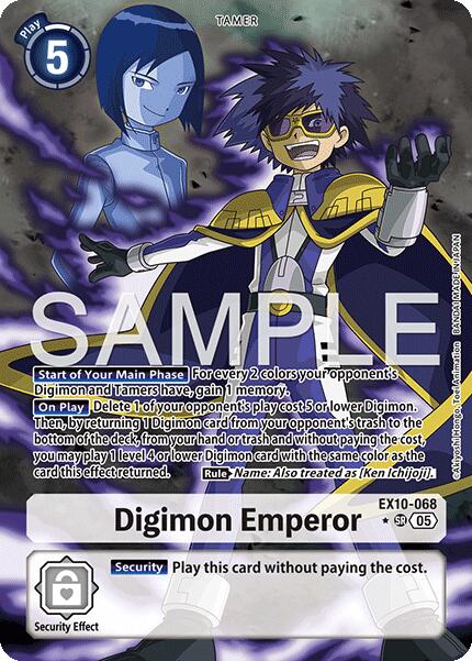 Digimon Emperor (Alternate Art) [EX10-068 SR] [Sinister Order] Foil