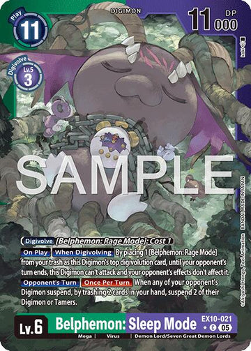Belphemon: Sleep Mode (Limited Foil) [EX10-021] [Sinister Order] Foil