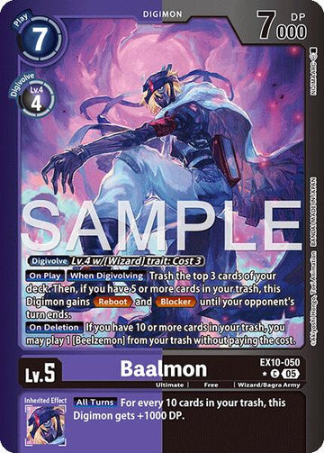 Baalmon (Limited Foil) [EX10-050] [Sinister Order] Foil