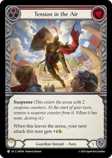 Tension in the Air (Red) [SUP204] [Super Slam] Rainbow Foil