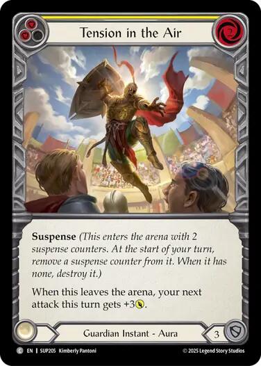 Tension in the Air (Yellow) [SUP205] [Super Slam] Rainbow Foil
