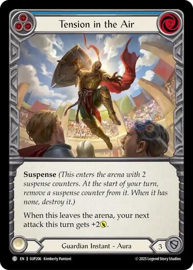 Tension in the Air (Blue) [SUP206] [Super Slam] Rainbow Foil