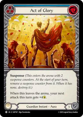 Act of Glory (Blue) [SUP197] [Super Slam] Rainbow Foil
