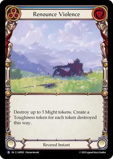 Renounce Violence [SUP025] [Super Slam] Rainbow Foil