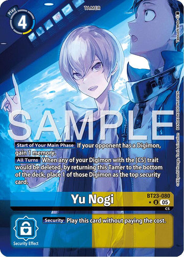 Yu Nogi (Alternate Art) [BT23-080] [Hackers' Slumber] Foil