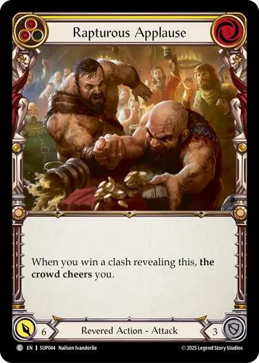 Rapturous Applause (Yellow) [SUP044] [Super Slam] Rainbow Foil