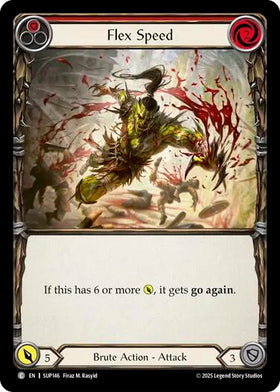 Flex Speed (Red) [SUP146] [Super Slam] Rainbow Foil