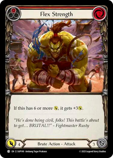 Flex Strength (Red) [SUP149] [Super Slam] Rainbow Foil