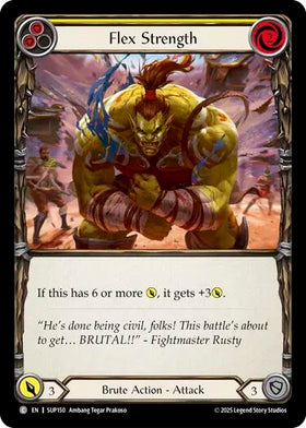 Flex Strength (Yellow) [SUP150] [Super Slam] Rainbow Foil