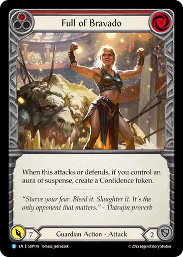 Full of Bravado (Red) [SUP178] [Super Slam] Rainbow Foil