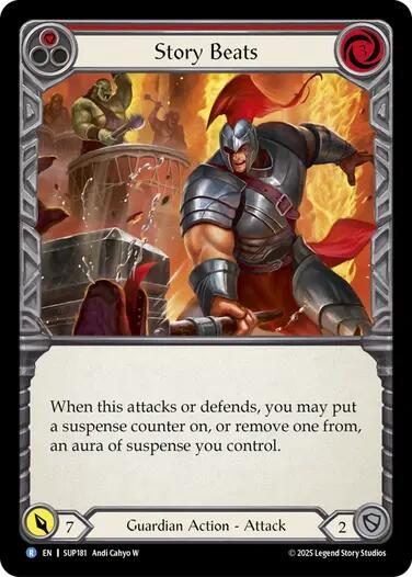 Story Beats (Red) [SUP181] [Super Slam] Rainbow Foil