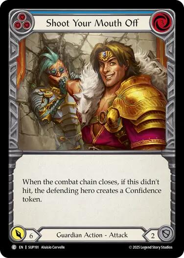 Shoot Your Mouth Off (Blue) [SUP191] [Super Slam] Rainbow Foil