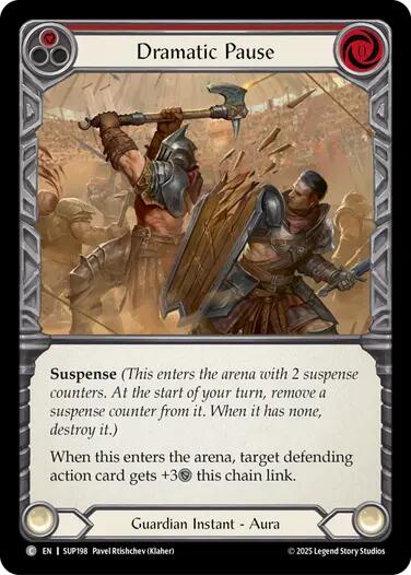 Dramatic Pause (Red) [SUP198] [Super Slam] Rainbow Foil