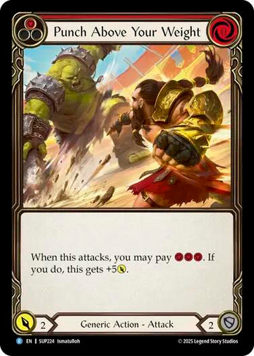 Punch Above Your Weight (Red) [SUP224] [Super Slam] Rainbow Foil