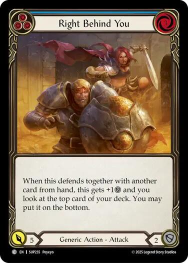 Right Behind You (Blue) [SUP235] [Super Slam] Rainbow Foil