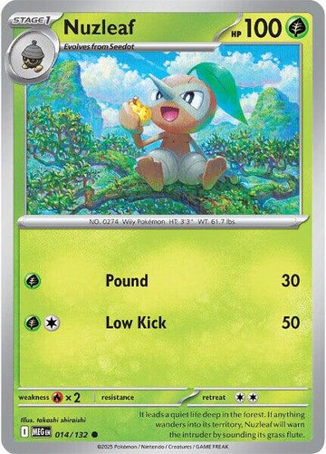 Nuzleaf [014/132] [Mega Evolution] Reverse Holofoil