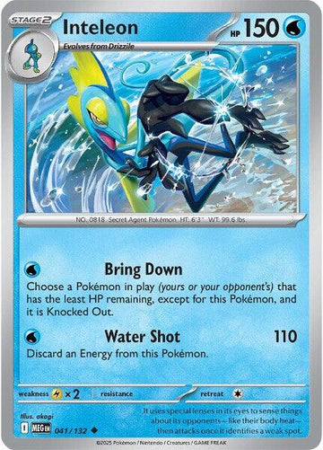 Inteleon [041/132] [Mega Evolution] Reverse Holofoil