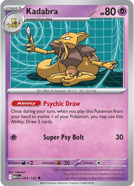 Kadabra [055/132] [Mega Evolution] Reverse Holofoil