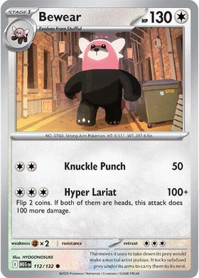 Bewear [112/132] [Mega Evolution] Reverse Holofoil