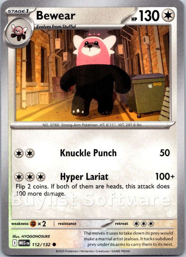 Bewear [112/132] [Mega Evolution] Reverse Holofoil