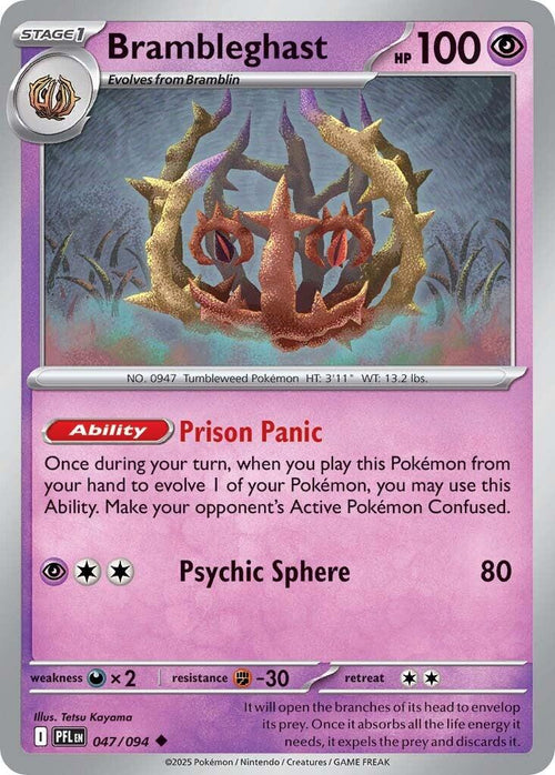 Brambleghast [047/094] [Phantasmal Flames] Reverse Holofoil