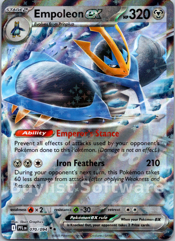 Empoleon ex [070/094] [Phantasmal Flames] Holofoil