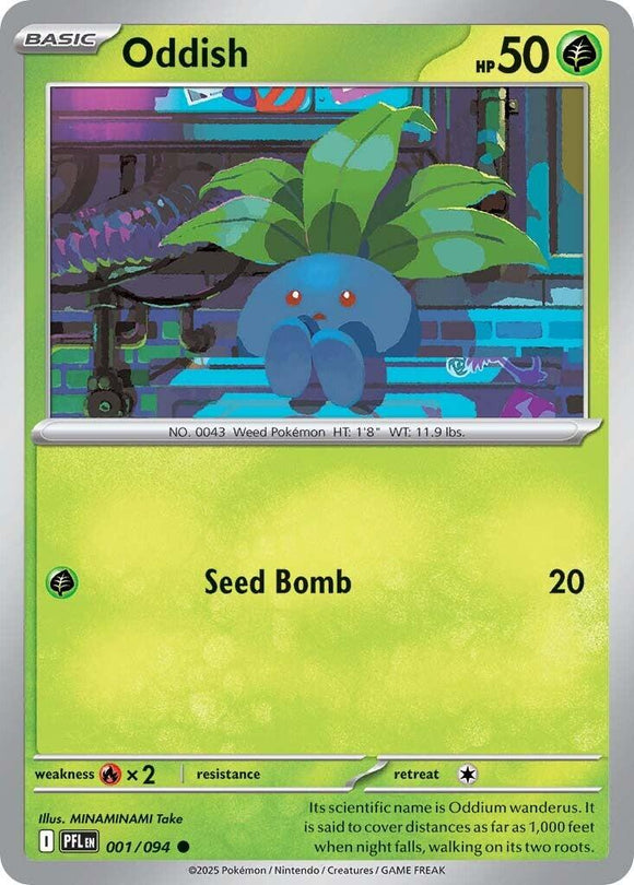 Oddish [001/094] [Phantasmal Flames] Reverse Holofoil
