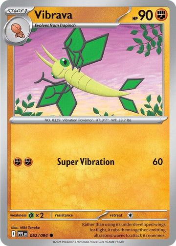 Vibrava [052/094] [Phantasmal Flames] Reverse Holofoil