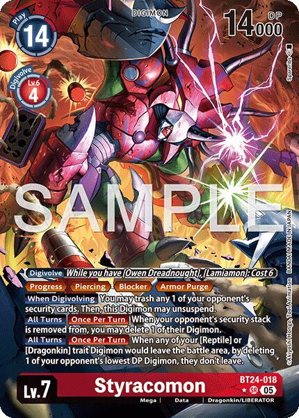 Styracomon (Alternate Art) [BT24-018 SR] [Time Stranger] Foil
