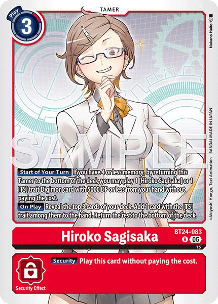 Hiroko Sagisaka [BT24-083 R] [Time Stranger] Foil