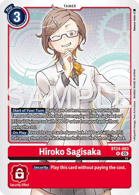 Hiroko Sagisaka [BT24-083 R] [Time Stranger] Foil