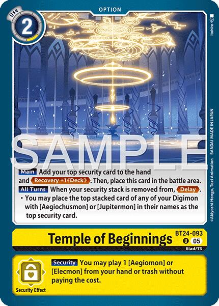 Temple of Beginnings [BT24-093 U] [Time Stranger]