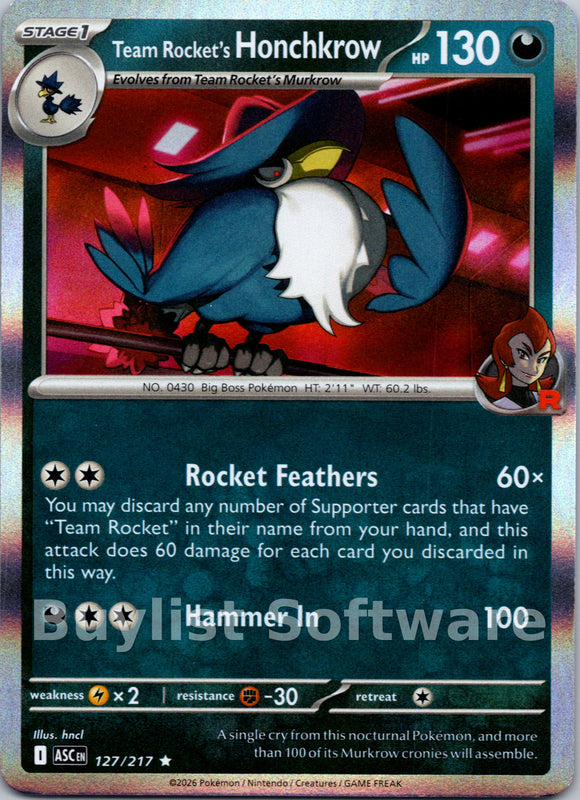 Team Rocket's Honchkrow