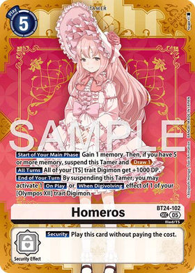 Homeros [BT24-102 SEC] [Time Stranger] Foil