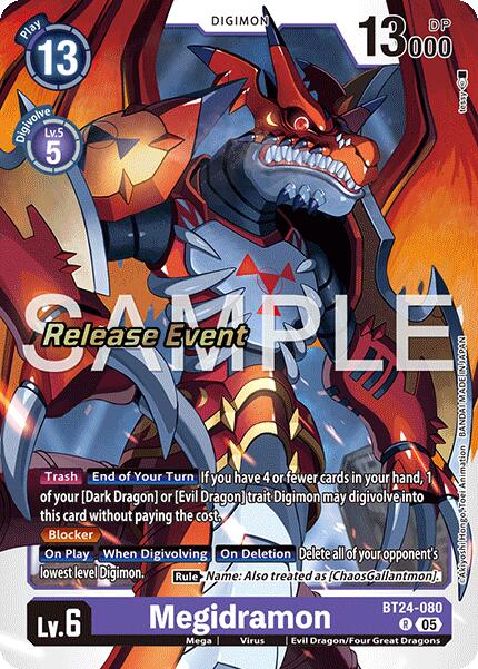 Megidramon [BT24-080 R] [Time Stranger Release Events Cards]