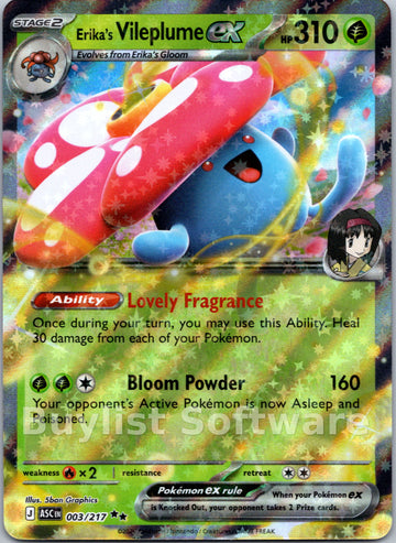 Erika's Vileplume ex [003/217] [Ascended Heroes] Holofoil