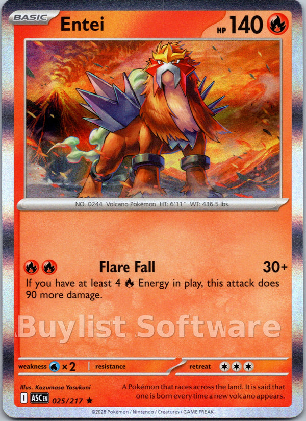 Entei [025/217] [Ascended Heroes] Holofoil