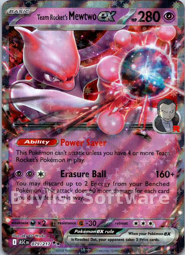 Team Rocket's Mewtwo ex [079/217] [Ascended Heroes] Holofoil