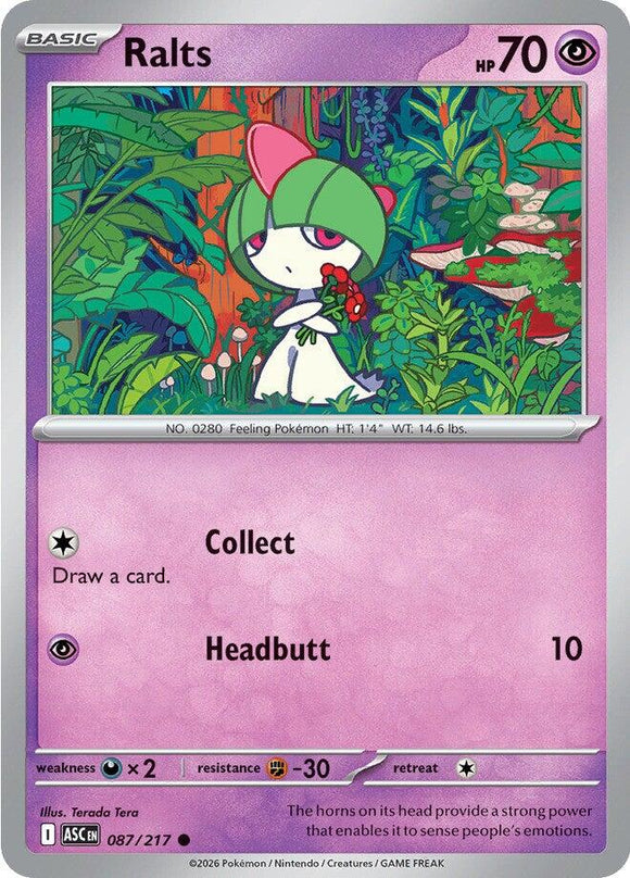Ralts [087/217] [Ascended Heroes] Reverse Holofoil