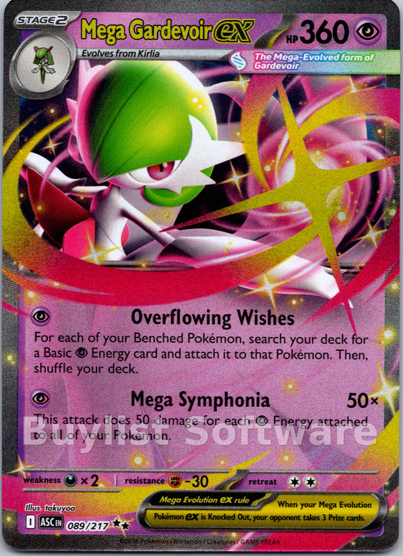 Mega Gardevoir ex [089/217] [Ascended Heroes] Holofoil