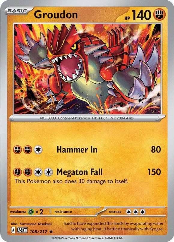 Groudon [108/217] [Ascended Heroes] Holofoil