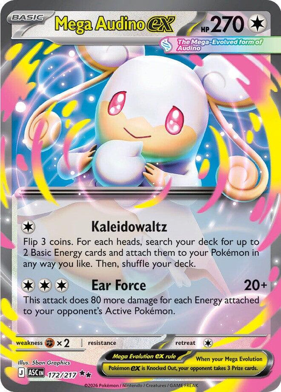 Mega Audino ex - 172/217 [172/217] [Ascended Heroes] Holofoil