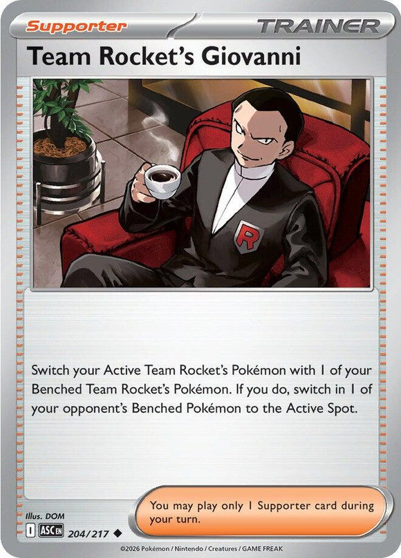 Team Rocket's Giovanni [204/217] [Ascended Heroes]