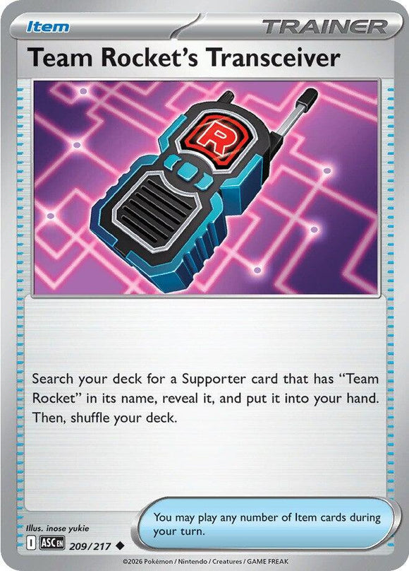 Team Rocket's Transceiver - 209/217 [209/217] [Ascended Heroes] Reverse Holofoil