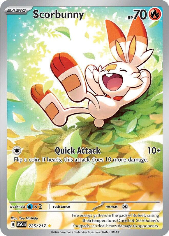 Scorbunny - 225/217 [225/217] [Ascended Heroes] Holofoil