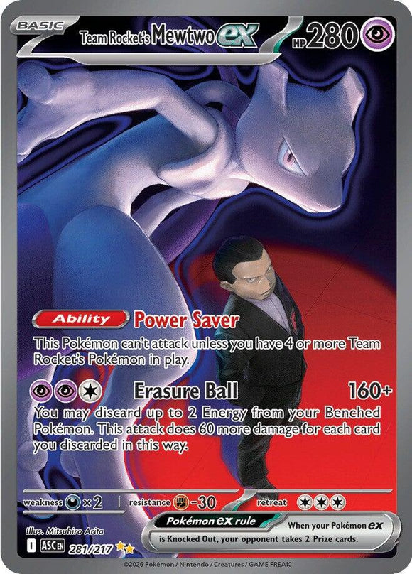 Team Rocket's Mewtwo ex - 281/217 [281/217] [Ascended Heroes] Holofoil