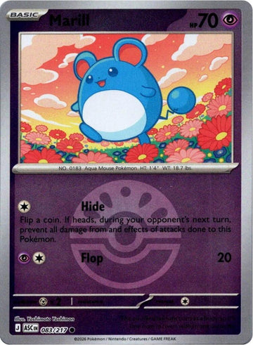 Marill (Friend Ball) [083/217] [Ascended Heroes] Reverse Holofoil