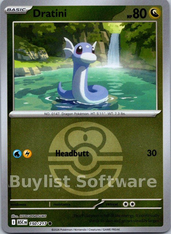 Dratini (Love Ball) [150/217] [Ascended Heroes] Reverse Holofoil